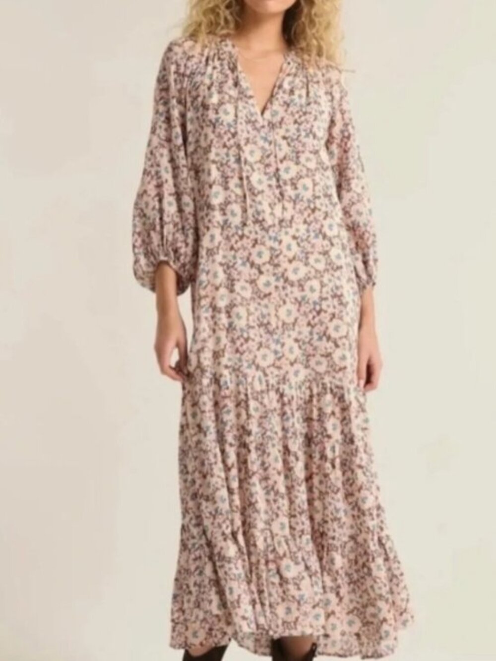 Z Supply Char La Paz Floral Midi Dress Size XS NWT